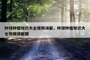 种球种植知识大全视频讲解，种球种植知识大全视频讲解图