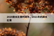 2020跳水比赛时间为，2021年的跳水比赛