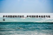 乒乓球基础知识站位，乒乓球的基本站姿与站位