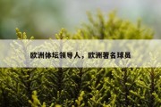 欧洲体坛领导人，欧洲著名球员