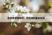 悠悠球百度知识，悠悠球的基本玩法