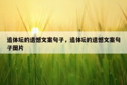 追体坛的遗憾文案句子，追体坛的遗憾文案句子图片