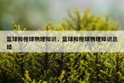 蓝球和橙球物理知识，蓝球和橙球物理知识总结