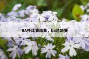 BA杯比赛结果，ba总决赛
