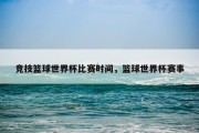 竞技篮球世界杯比赛时间，篮球世界杯赛事