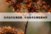 红衣选手比赛结果，红衣选手比赛结果如何