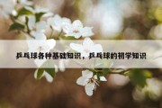 乒乓球各种基础知识，乒乓球的初学知识