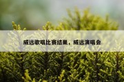 威远歌唱比赛结果，威远演唱会