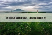 思维羽毛球基本知识，羽毛球的知识点
