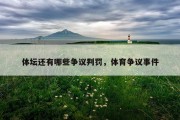 体坛还有哪些争议判罚，体育争议事件