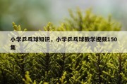 小学乒乓球知识，小学乒乓球教学视频150集