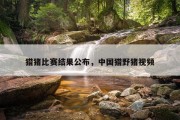 猎猪比赛结果公布，中国猎野猪视频