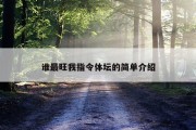 谁最旺我指令体坛的简单介绍