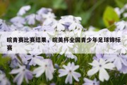 皖青赛比赛结果，皖美杯全国青少年足球锦标赛