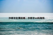 沙希尔比赛结果，沙希尔vs科海坦
