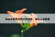 体坛不缺天才的小说推荐，体坛小说最强