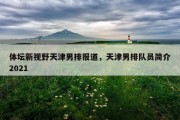 体坛新视野天津男排报道，天津男排队员简介2021