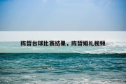 陈哲台球比赛结果，陈哲婚礼视频