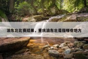 渝东北比赛结果，重庆渝东北是指哪些地方
