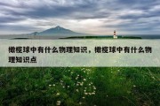 橄榄球中有什么物理知识，橄榄球中有什么物理知识点