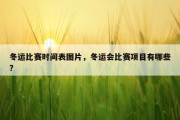 冬运比赛时间表图片，冬运会比赛项目有哪些?