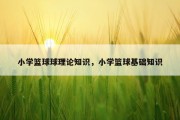 小学篮球球理论知识，小学篮球基础知识