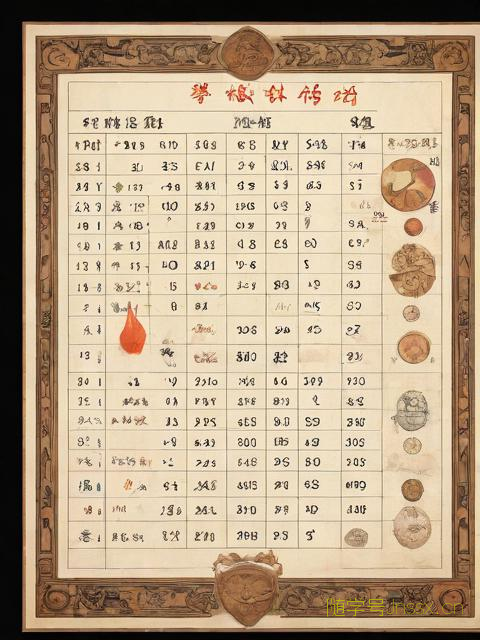 农历生辰八字五行查询，农历生辰八字五行查询表