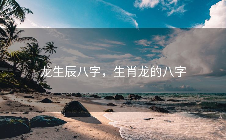 龙生辰八字，生肖龙的八字