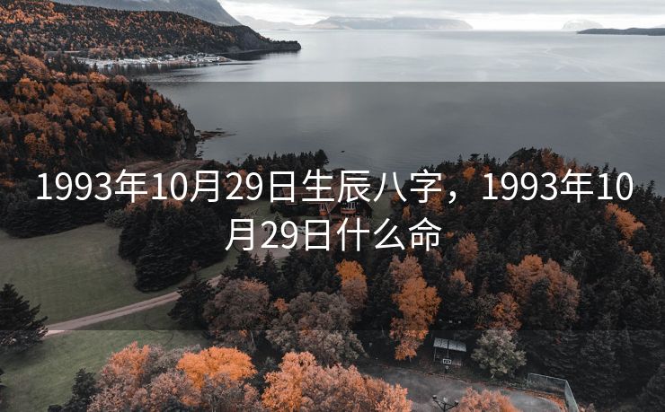 1993年10月29日生辰八字，1993年10月29日什么命