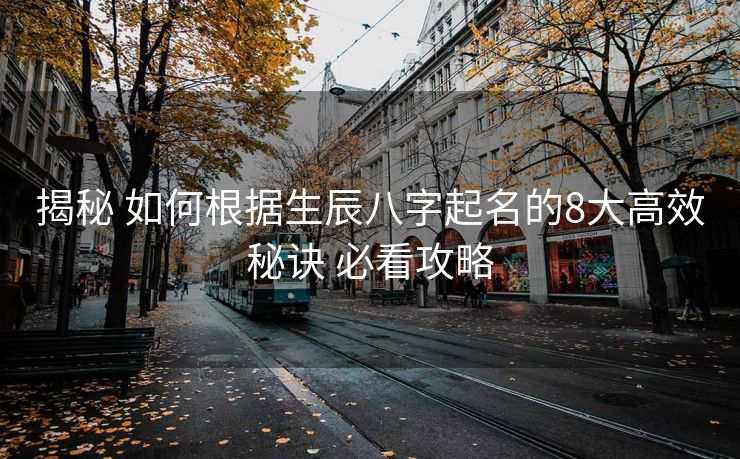 揭秘 如何根据生辰八字起名的8大高效秘诀 必看攻略