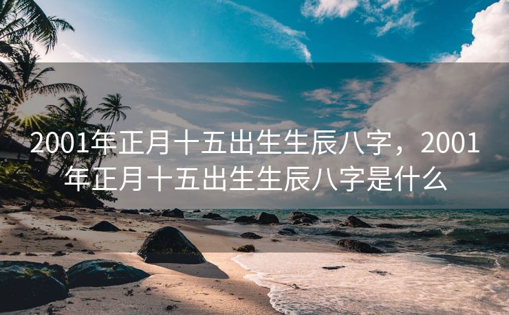2001年正月十五出生生辰八字，2001年正月十五出生生辰八字是什么