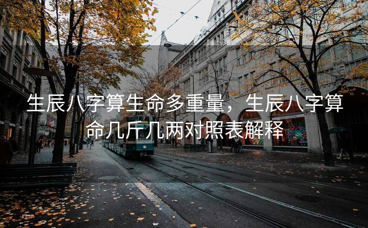 生辰八字算生命多重量，生辰八字算命几斤几两对照表解释