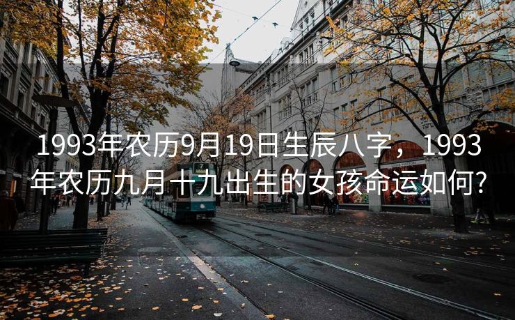 1993年农历9月19日生辰八字，1993年农历九月十九出生的女孩命运如何?