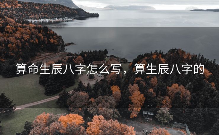 算命生辰八字怎么写，算生辰八字的
