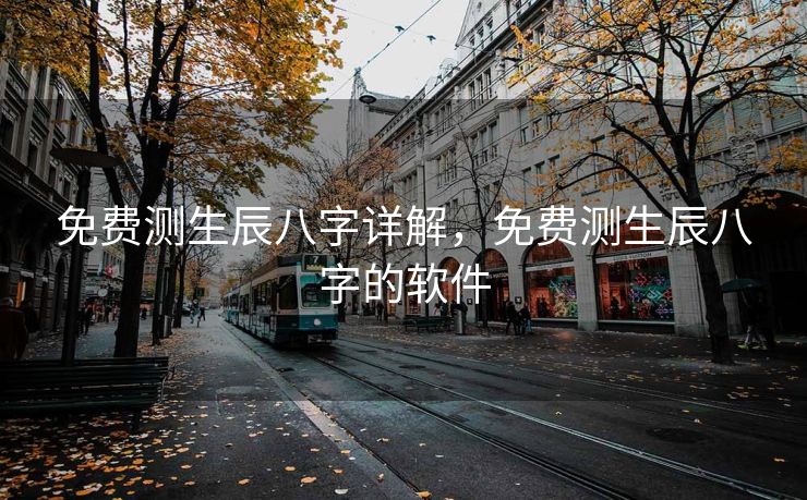 免费测生辰八字详解，免费测生辰八字的软件