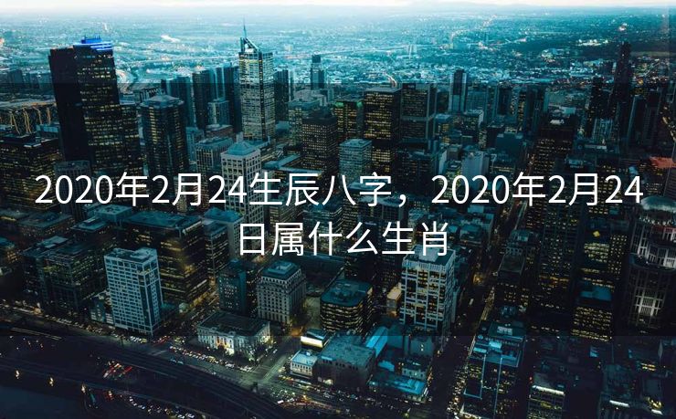2020年2月24生辰八字，2020年2月24日属什么生肖