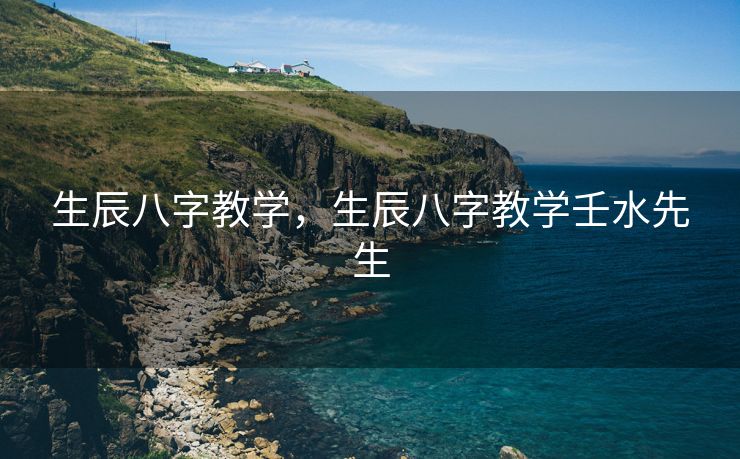 生辰八字教学，生辰八字教学壬水先生