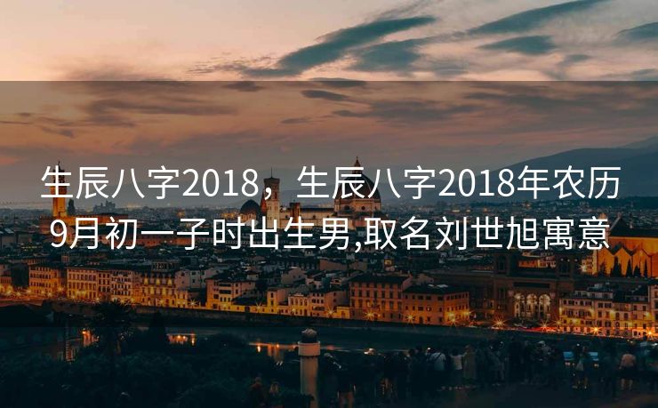 生辰八字2018，生辰八字2018年农历9月初一子时出生男,取名刘世旭寓意