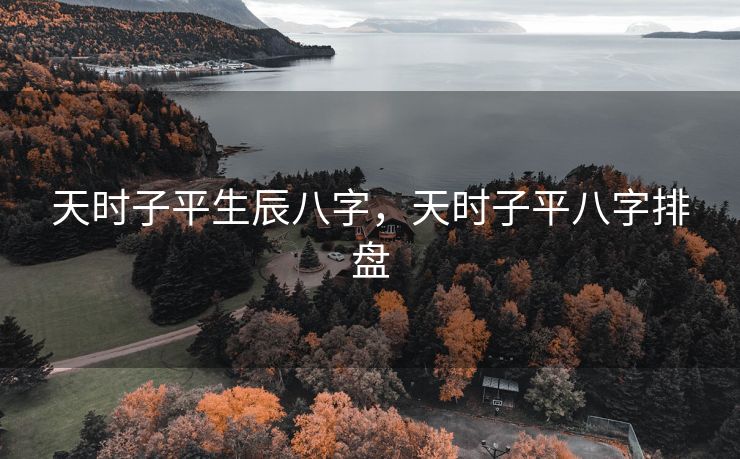 天时子平生辰八字，天时子平八字排盘