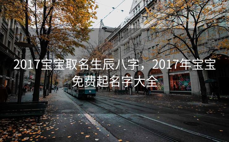 2017宝宝取名生辰八字，2017年宝宝免费起名字大全