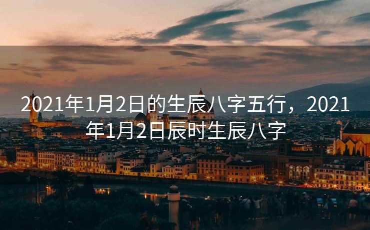 2021年1月2日的生辰八字五行，2021年1月2日辰时生辰八字
