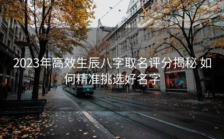 2023年高效生辰八字取名评分揭秘 如何精准挑选好名字